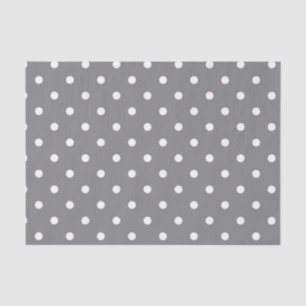 Graues Polka-Dot-Tissue Seidenpapier