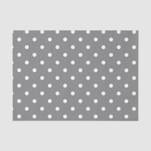 Graues Polka-Dot-Tissue Seidenpapier (Vorderseite)