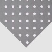 Graues Polka-Dot-Tissue Seidenpapier (Ausschnitt)