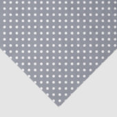 Graues Polka-Punkt-Tissuepapier Seidenpapier (Ausschnitt)