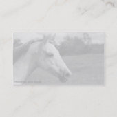 Graues Pony - Foto-Geschäfts-Karte Visitenkarte (Rückseite)