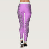 Graues Punktmuster mit dem Namen auf PINK Leggings (Rückseite)