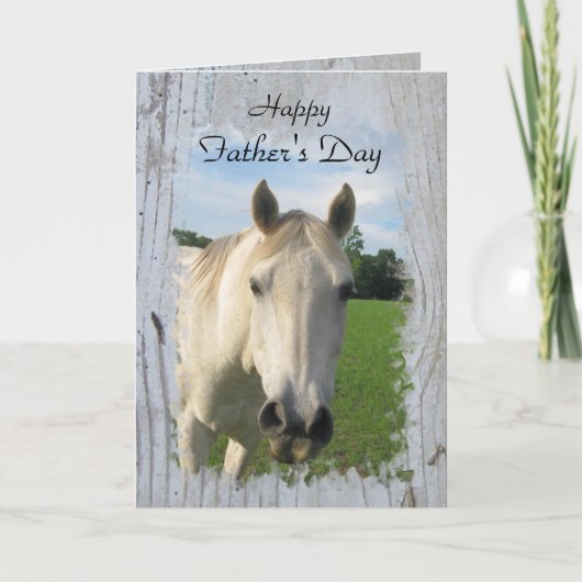 Graues Quarterpferd auf Whitealkaschine Karte (Vorderseite)