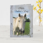 Graues Quarterpferd auf Whitealkaschine Karte (Gelbe Blume)