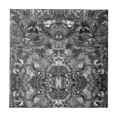 Graues Quarz, Schwarz-weißes graues Muster Fliese (Vorderseite)