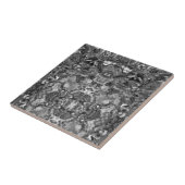 Graues Quarz, Schwarz-weißes graues Muster Fliese (Seite)