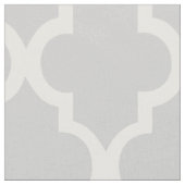 Graues Quatrefolienmuster Stoff (Nahaufnahme)