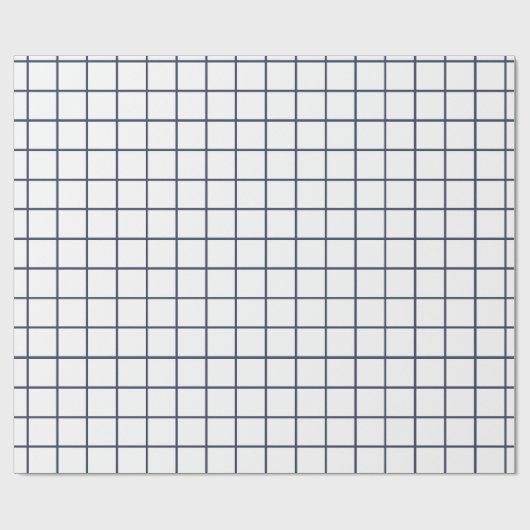Graues Rastermuster Geschenkpapier (Flach)