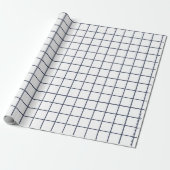 Graues Rastermuster Geschenkpapier (Ungerollt)
