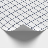 Graues Rastermuster Geschenkpapier (Ecke)