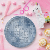 Graues Rätsel Pappteller (Party)