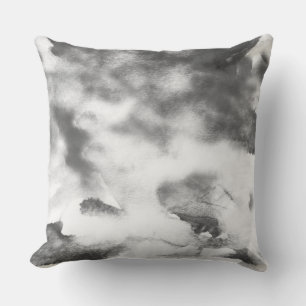 GRAUES RAUCH-AQUARELL-Retro ENTWURF Wurfs-Kissen Kissen