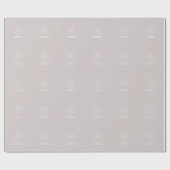 Graues Retail Wrapping Paper mit Logo Geschenkpapier (Flach)