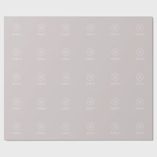 Graues Retail Wrapping Paper mit Logo Geschenkpapier (Flach)