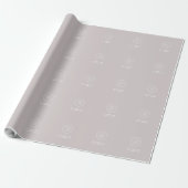 Graues Retail Wrapping Paper mit Logo Geschenkpapier (Ungerollt)