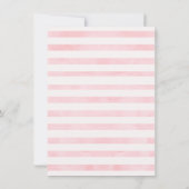 Graues rosa Häschen danken Ihnen zu kardieren Dankeskarte (Rückseite)