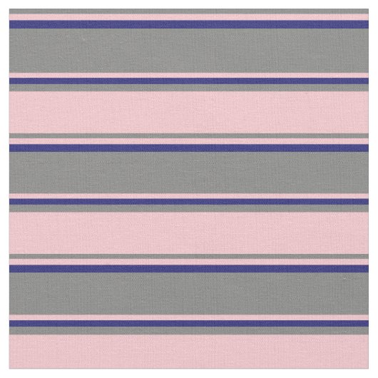 Graues, rosa und dunkelblaues Muster Stoff (Nahaufnahme)