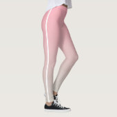 Graues, rosafarbenes Ombre Gradient Custom Busines Leggings (Rechts)