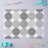 Graues rundes Kreis-Muster-Seidenpapier Seidenpapier (Basteln)