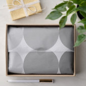 Graues rundes Kreis-Muster-Seidenpapier Seidenpapier (Geschenk)