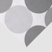 Graues rundes Kreis-Muster-Seidenpapier Seidenpapier (Detail)