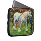 Graues Schirmpferd 10 Zoll Laptop-Sieb Laptopschutzhülle (Vorne Rechts)