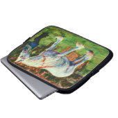 Graues Schirmpferd 10 Zoll Laptop-Sieb Laptopschutzhülle (Vorne Knopf)