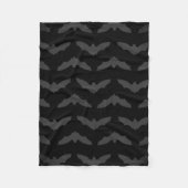 Graues Schläger-Silhouette-Muster Fleecedecke (Vorderseite)