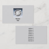 Graues schlichtes - Geschäft Visitenkarte (Vorne/Hinten)