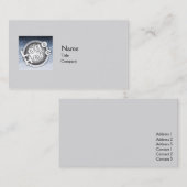 Graues schlichtes - Geschäft Visitenkarte (Vorne/Hinten)