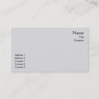 Graues schlichtes - Geschäft Visitenkarte