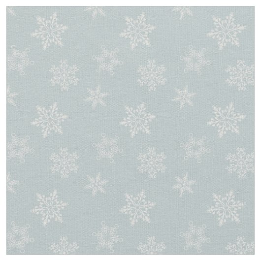 Graues Schneeflockenmuster Stoff (Nahaufnahme)