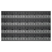 Graues Schwarz-Griechisch-Schlüsselmuster-Design Stoff (Fat Quarter (45,7 x 55,9 cm))