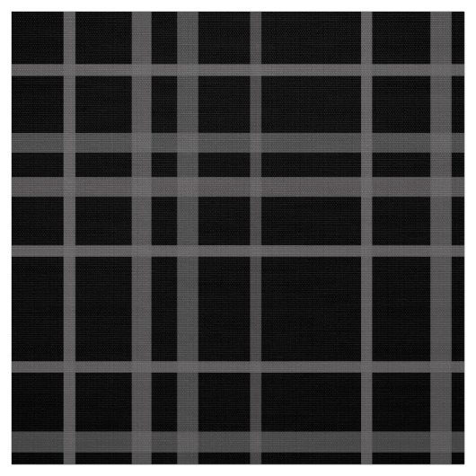 Graues Schwarz-Tartan-Kariertes Muster Stoff (Muster)