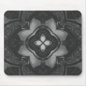 Graues schwarzes Bleistiftmuster Mousepad (Vorne)