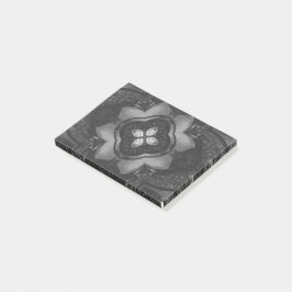 Graues schwarzes Bleistiftmuster Post-it Klebezettel