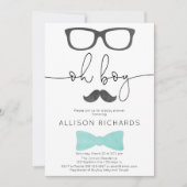 Graues Schwarzes des kleinen Einladung (Vorderseite)