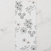 Graues Schwarzes Retro Y2K Hippie Blume Muster Programm (Rückseite)