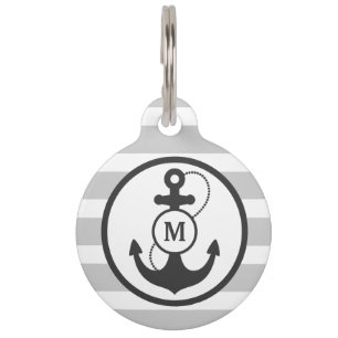 Graues Seemonogramm Tiermarke