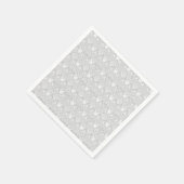 Graues Shabby Chic Vintag Babydusche Serviette (Ecke)