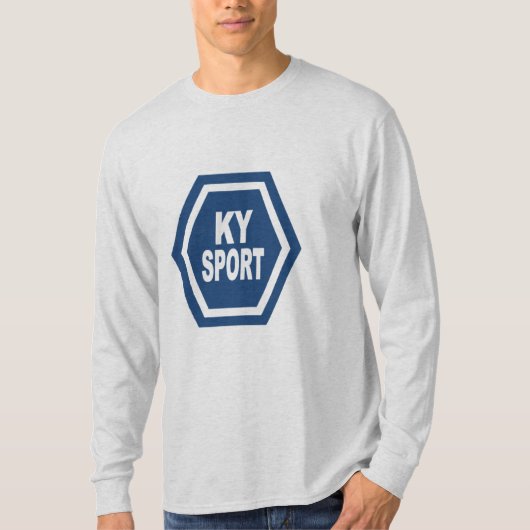 Graues Shirt Mann KENTUCKY SPORT (Vorderseite)