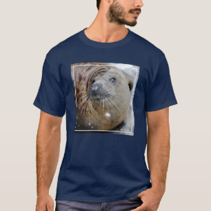 Graues Siegel auf Eis T-Shirt