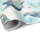 Graues Siegel Geschenkpapier (Rolleneckpunkt)