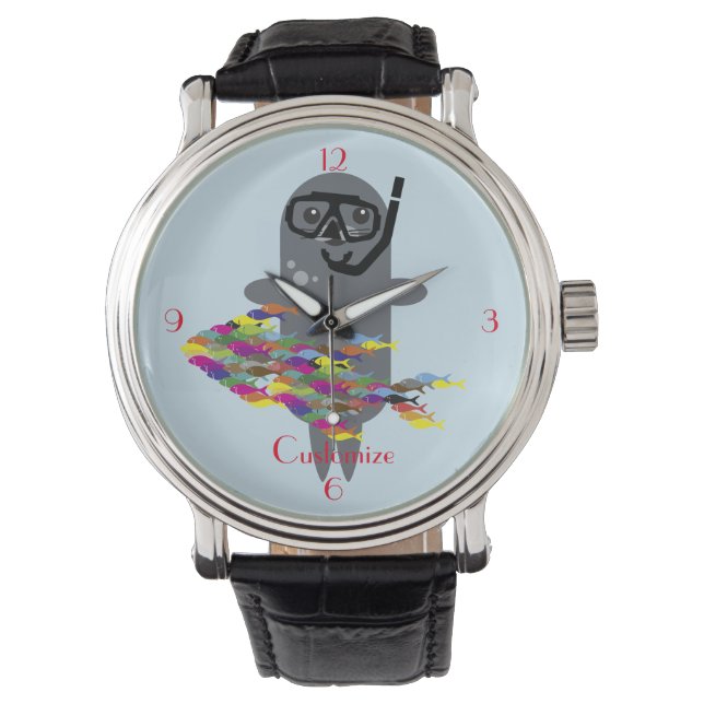 Graues Siegel Thunder_Cove Armbanduhr (Vorderseite)