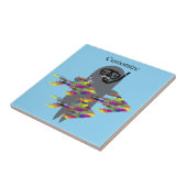 Graues Siegel Thunder_Cove Fliese (Seite)