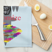 Graues Siegel Thunder_Cove  Geschirrtuch (Viertel Falte)