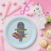 Graues Siegel Thunder_Cove  Pappteller (Party)