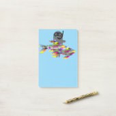 Graues Siegel Thunder_Cove Post-it Klebezettel (Auf Schreibtisch)