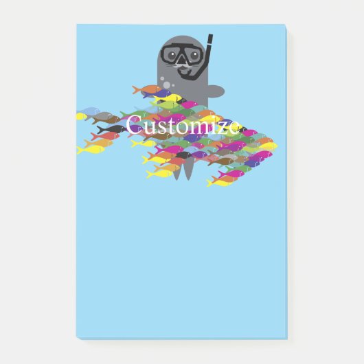 Graues Siegel Thunder_Cove Post-it Klebezettel (Vorderseite)