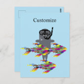 Graues Siegel Thunder_Cove Postkarte (Vorne/Hinten)